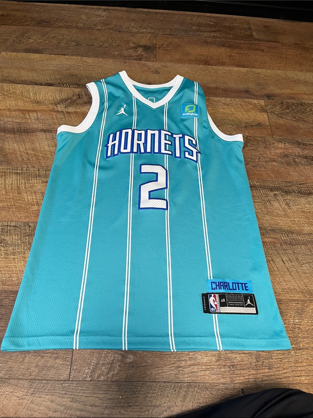NBA Teal Charlotte Hornets #2 Basketball Jersey